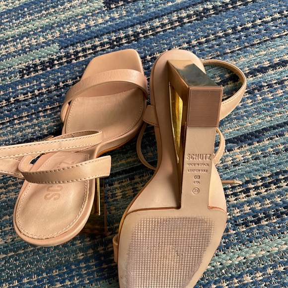SCHUTZ FILIPA SANDAL -TRUE BEIGE SIZE 6 - Picture 9 of 10